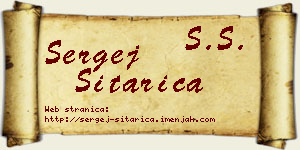 Sergej Sitarica vizit kartica